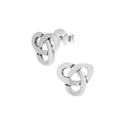 WeLoveSilver - zilveren oorstekers - triquetra - 925 sterling - luxe