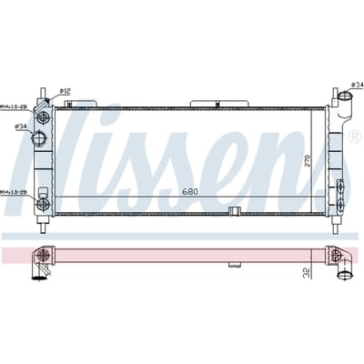 Radiator, motorkoeling NISSENS 632921