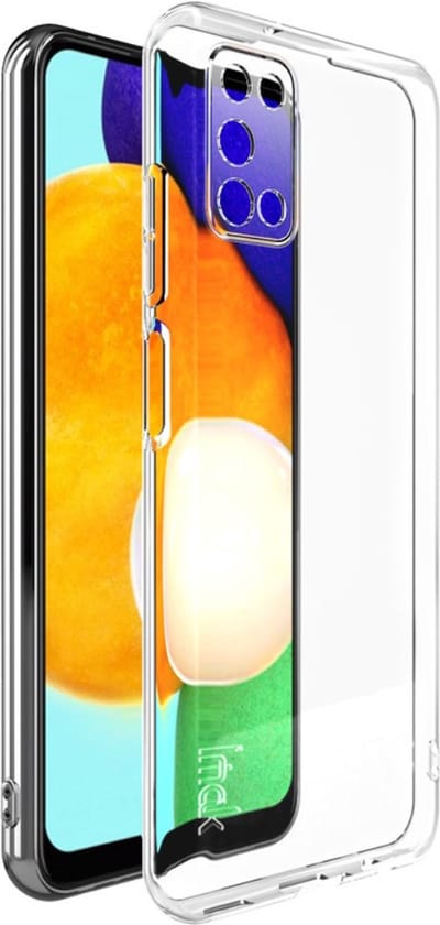 IMAK Hoesje - Geschikt voor Samsung Galaxy A03S Hoesje - IMAK TPU Back Cover - Transparant