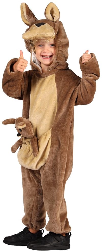 Kangoeroe Onesie Baby Volwassenen Unisex Bruin Dieren Maat 80