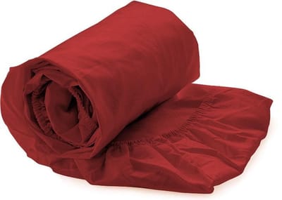 Heckett & Lane - Hoeslaken Perkal - Eenpersoons - 90x200 - Rood