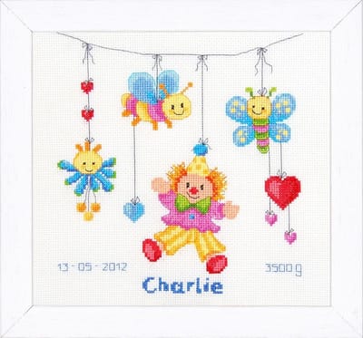 Telpakket kit Mobiel met clown - Vervaco - PN-0021813