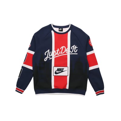 Sweat à capuche patchwork Nike City Edition Londres Homme Hauts Rouge Bleu AR1993-410 L