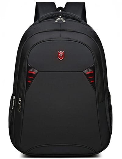 Zwarte rugzak - Laptoprugzak - Ruime casual rugzak - Minimalistisch design - Unisex - Geschikt voor sport, reizen, wandelen, werk en school - Zwart