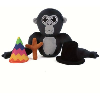 Hateemo Gorilla Tag Pluche Gorilla Tags Knuffeldier Pluche Voor Game Liefhebbers En Kinderen Vrienden Verjaardag Voor Game Fans black