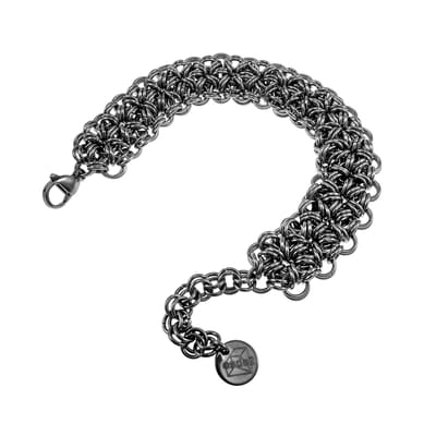 Stoere en Elegante Armband Japans Knoopwerk in RVS - Unisex - Handgemaakt door esde2 - Verstelbaar 16-19cm