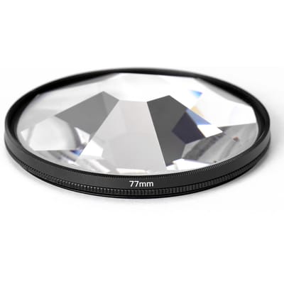 Camerafilter Fotografie Voorgrondonscherpte Filmfotografie Rekwisieten 77mm Glazen Kaleidoscoopfilter transparant