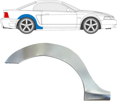 Reparatiepaneel achterspatbord voor Ford Mustang 1999-2004 Grand / Rechts
