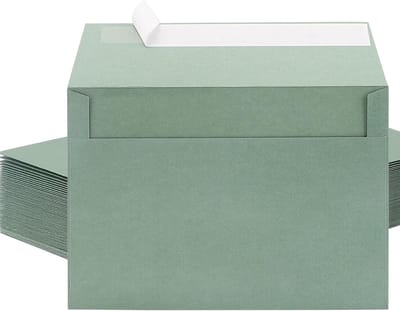 40 Groene Enveloppen Zelfklevend 18,5 x 13,5 cm voor Uitnodigingen en Cadeaus