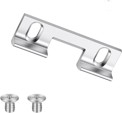 Verwisselstuk voor sluitplaat huisdeur, 32 mm verstelbare schroefgatafstand, aluminium vervangstuk voor standaard slotplaten, 46 x 14,4 x 9 mm, duurzaam en eenvoudig te installeren