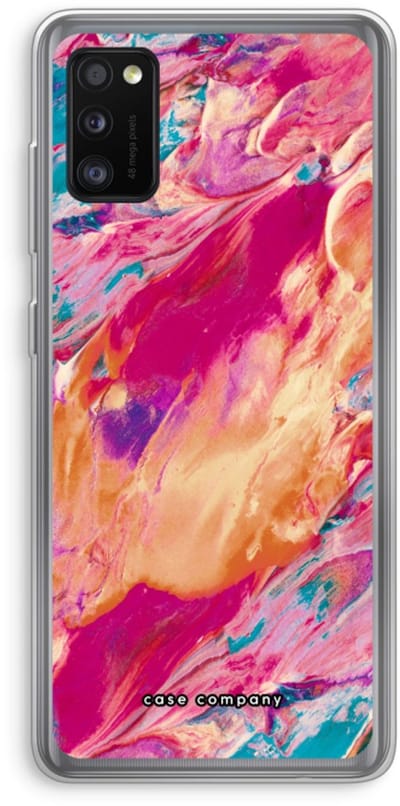 Case Company® - Hoesje geschikt voor Samsung Galaxy A41 hoesje - Pastel Echoes - Soft Cover Telefoonhoesje - Bescherming aan alle Kanten en Schermrand