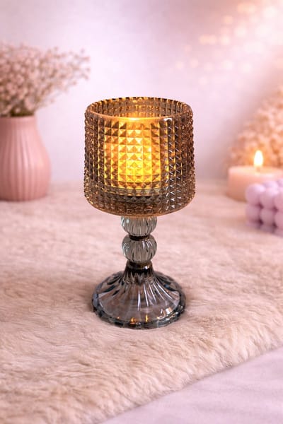 Waxinelichthouder Diamond – Chic, Sfeervol & Elegant  | Viva Femme | Kaarsen | Decoratie | Cadeau