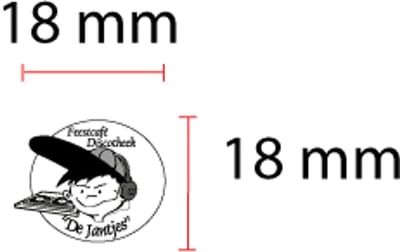 Tekstplaatje Trodat Printy 4922 met een nieuw stempelkussen