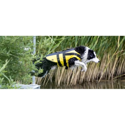 Trixie Zwemvest Geel Zwart - Maat M - 45-72 x 45 CM - tot 30 kg