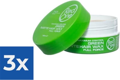 Redone Haar Styling Wax - 150 ml. - Groen - Aqua Hair Gel Wax - Voordeelverpakking 3 stuks