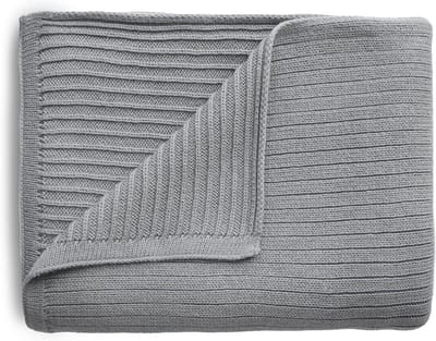 Gebreide baby- en kinderdeken van 80x100 cm van 100% biologisch katoen