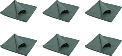 QUVIO Servet – Servetten – Katoenen servet – Servet katoen – Stoffen servet – Servet stof – Donkergroene servetten – Groene servetten – Servet groen – Servet donkergroen – Servet 40x40cm – Katoen – 40x40cm – Donkergroen – Set van 6