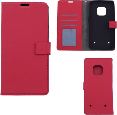LuxeBass Hoesje geschikt voor Nokia XR20 - Boekhoesje met kaartvakken - Rood gsm hoesje - telefoonhoes - telefoonhoesjes