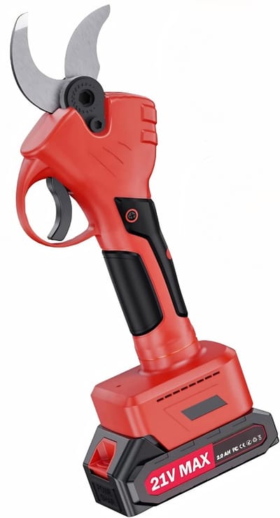 KAD® Elektrische Snoeischaar -Lichtgewicht & Krachtig- Electrische Snoeischaar met Accu - Snoeischaren - Rood - 40cm x 32cm x 12cm