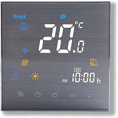 Programmeerbare WiFi Thermostaat met Touchscreen voor Verwarming en Airconditioning