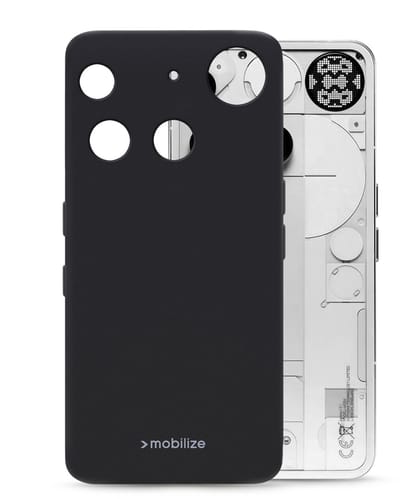 Mobilize Hoesje geschikt voor Nothing Phone (3) Telefoonhoesje Flexibel TPU | Mobilize Rubber Gelly Backcover | Phone (3) Case | Back Cover - Zwart