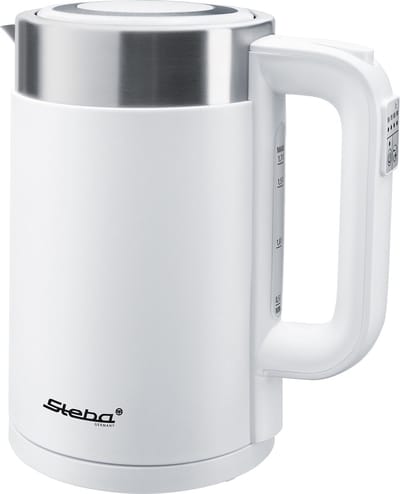Steba WK11 Waterkoker - 1,7 liter - 2200 Watt - met temperatuurinstelling - BPA vrij - Wit