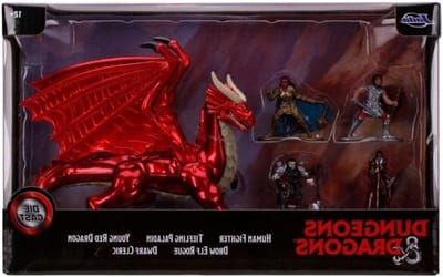 Dungeons & Dragons Figuren - Fantasy Speelgoed - Verzamelen en Spelen - Gegoten Metaal - 1.65 Inch - Rood