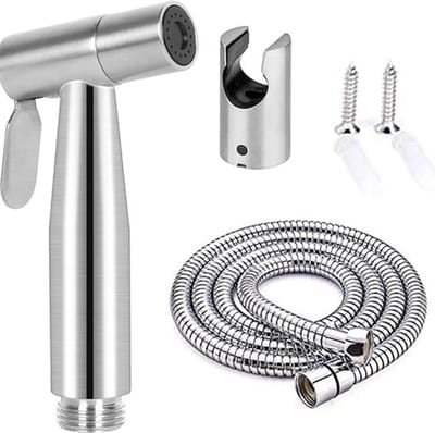 Bidet - Handdouche - Sproeier - Handheld - RVS - Multifunctioneel - Zilver