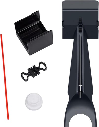 Kettingolie Applicator - Smeerhulp Fietsketting - Fietsketting Onderhoud - Voorkomt Morsen - 14.3 cm - Zwart