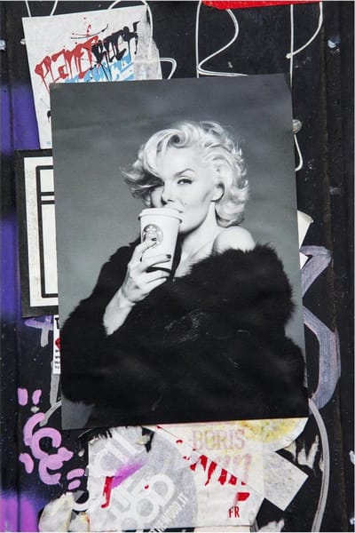 Luxe Wanddecoratie - Fotokunst 'Naughty Monroe' - Hoogste kwaliteit Plexiglas - Blind Aluminium Ophangsysteem - 60 x 90 - Akoestisch en UV Werend
