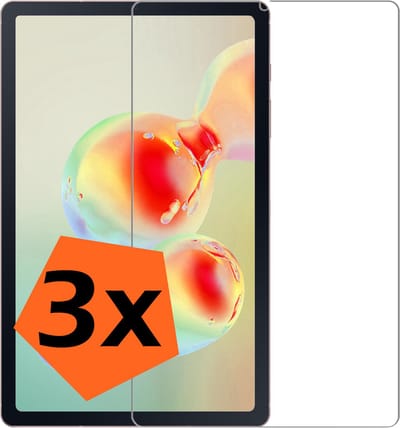 Screenprotector - 3 Stuks - Geschikt voor Samsung Galaxy Tab S6 Lite - Extra Sterk - Gehard Glas - Beschermglas - Tempered Glass - Screen Protector