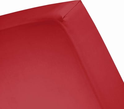 Damai Jersey Organic Hoeslaken - Rood 80-90 x 200/210/220cm