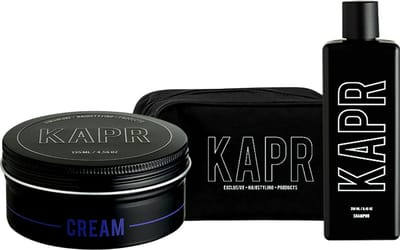 The Exclusive Hairstyle Deal KAPR Cream 135 ml en shampoo 250 ml incl gratis toilettas