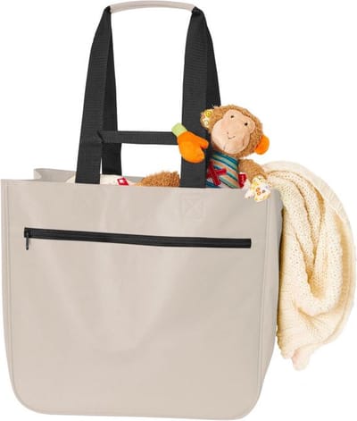 Shopper - boodschappentas - beige - 30 Liter - 37 x 40 x 20 cm - gerecycled materiaal - praktisch - Halfar