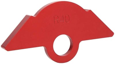 Dailygoods- Hoeksjabloon Stevig Aluminium - Houtbewerkingsgereedschap - Ronde Sjabloon - Corrosiebestendig - Precisie - Eenvoudig in Gebruik