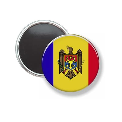 Button Met Magneet 58 MM - Vlag MoldaviÃ« - NIET VOOR KLEDING