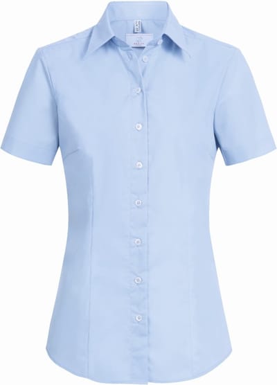 DAMES BLOUSE GREIFF 6516 1120 029 LICHTBLAUW | maat 32 | kort mouw