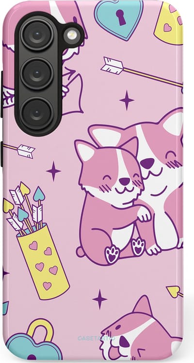 Casetastic Hoesje Geschikt voor Samsung S23 - Stijlvolle Beschermende Duo-layer Case - Cupi Cori