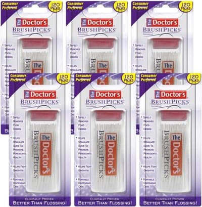 Interdentale Tandenstokers voor een Grondige Mondreiniging | 120 Stuks per Verpakking (6-Pack)