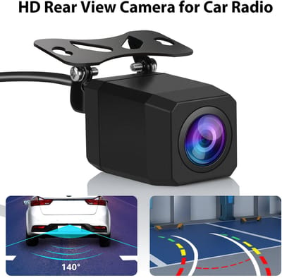 HD Achteruitrijcamera met Parkeersensor - Waterdicht (IP67), Nachtzicht, 140° Breedhoek voor Auto