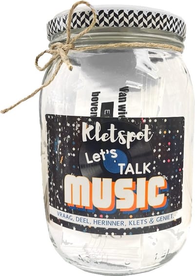Kletspot Let's Talk Music - Gespreksstarter - Muziekliefhebbers