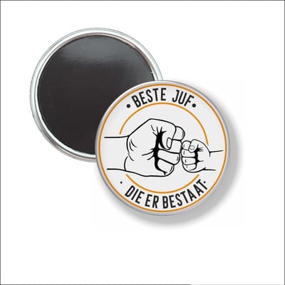 Button Met Magneet 58 MM - Beste Juf - NIET VOOR KLEDING