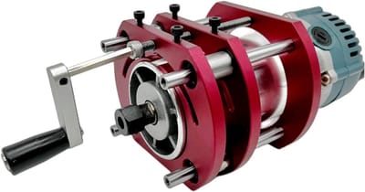 Bovenfreeslift - Routerlift Houtbewerking - Precisie Werk - Grote Hefslag - 51 mm Hefslag - Rood Zilver