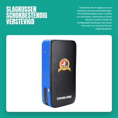 Dailygoods- Slagkussen Schokbestendig - PU-leer - Beendoel - Bokstraining - Thaise Pad - Taekwondo/Sanda-Oefeningen - Handvat Stangontwerp - Kickpad