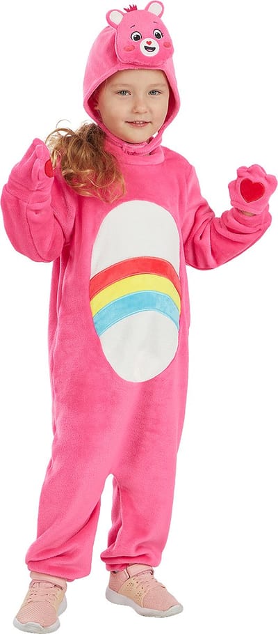 Funidelia | Lachbeertje kostuum Troetelbeertjes Care Bears voor meisjes en jongens  Tekenfilms, Care Bears, Beer - Kostuum voor kinderen Accessoire verkleedkleding en rekwisieten voor Halloween, carnaval & feesten - Maat 92 - 97 cm - Roze