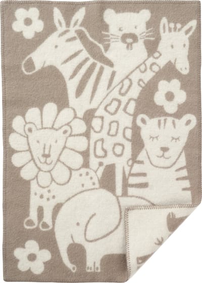 Klippan wiegdeken 65x90cm eco wol - Picnic Taupe