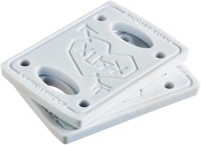 Skateboard Verhogers - Riser Pads - Voorkom Wielklemmen - Set van 3 - 1/8 Inch - Wit