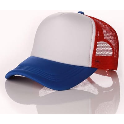 Casquette pare-soleil brodée Casquette à plaque légère Casquette en maille Casquette de camion