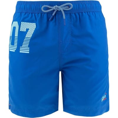 Superdry - Maat S - waterpolo rits zwemshort blauw