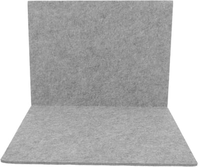 Puzzelmat Vilt - Legpuzzel Bord - Stukjes Opbergen - Antislip Geluiddempend - 60x40cm - Lichtgrijs